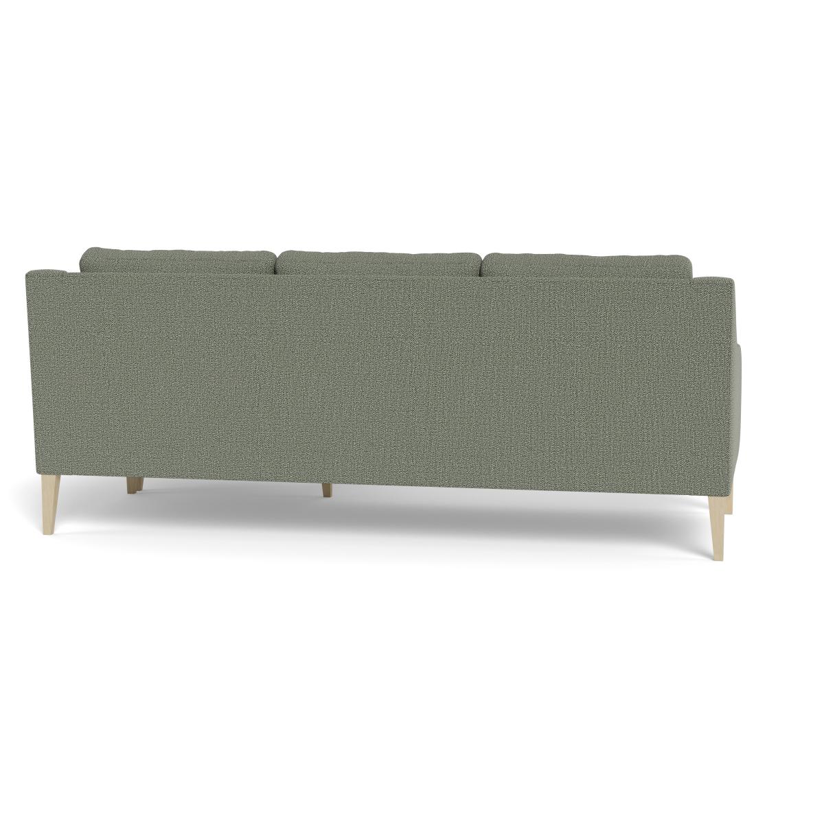 Heal's Richmond Corner Chaise Sofa Boucle Tweed Lapis Walnut Stained Oak Feet – image 5