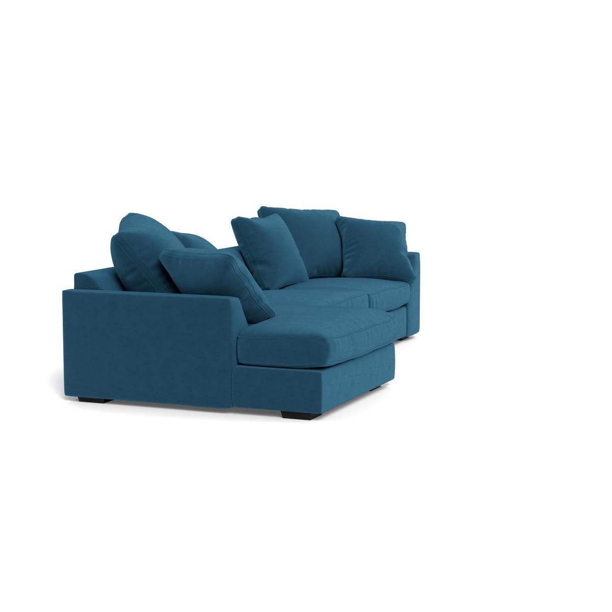 Heal's Cumulus LHF Corner Sofa Melton Wool Shale Black - Heal's UK Furniture – image 2