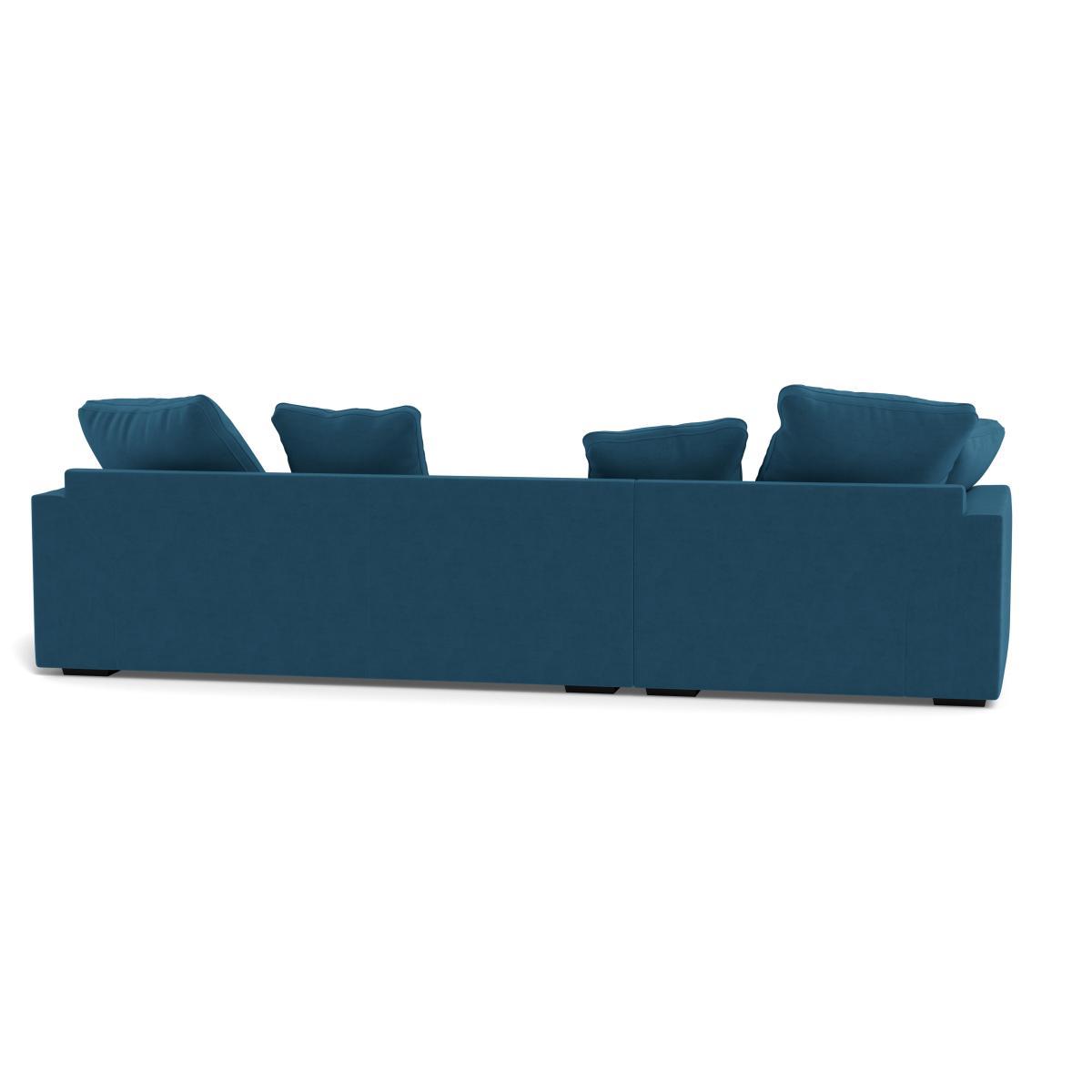 Heal's Cumulus LHF Corner Sofa Melton Wool Shale Black - Heal's UK Furniture – image 5