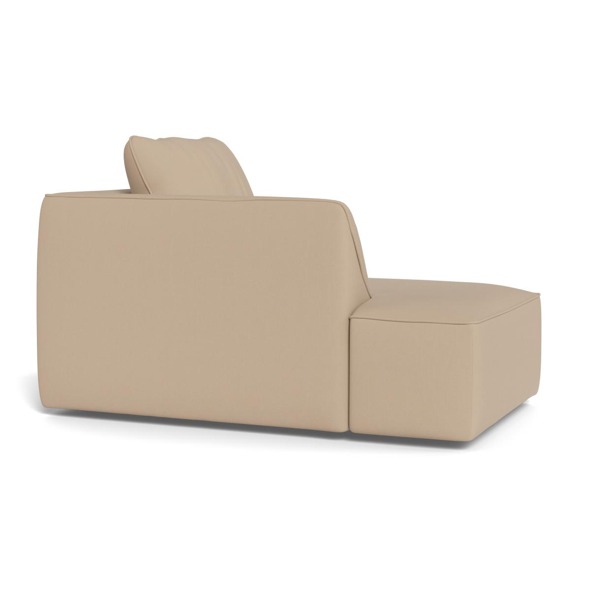 Heal's Morven Left Hand Facing Chaise Unit Capelo Linen-Cotton Bamboo Black Feet – image 2