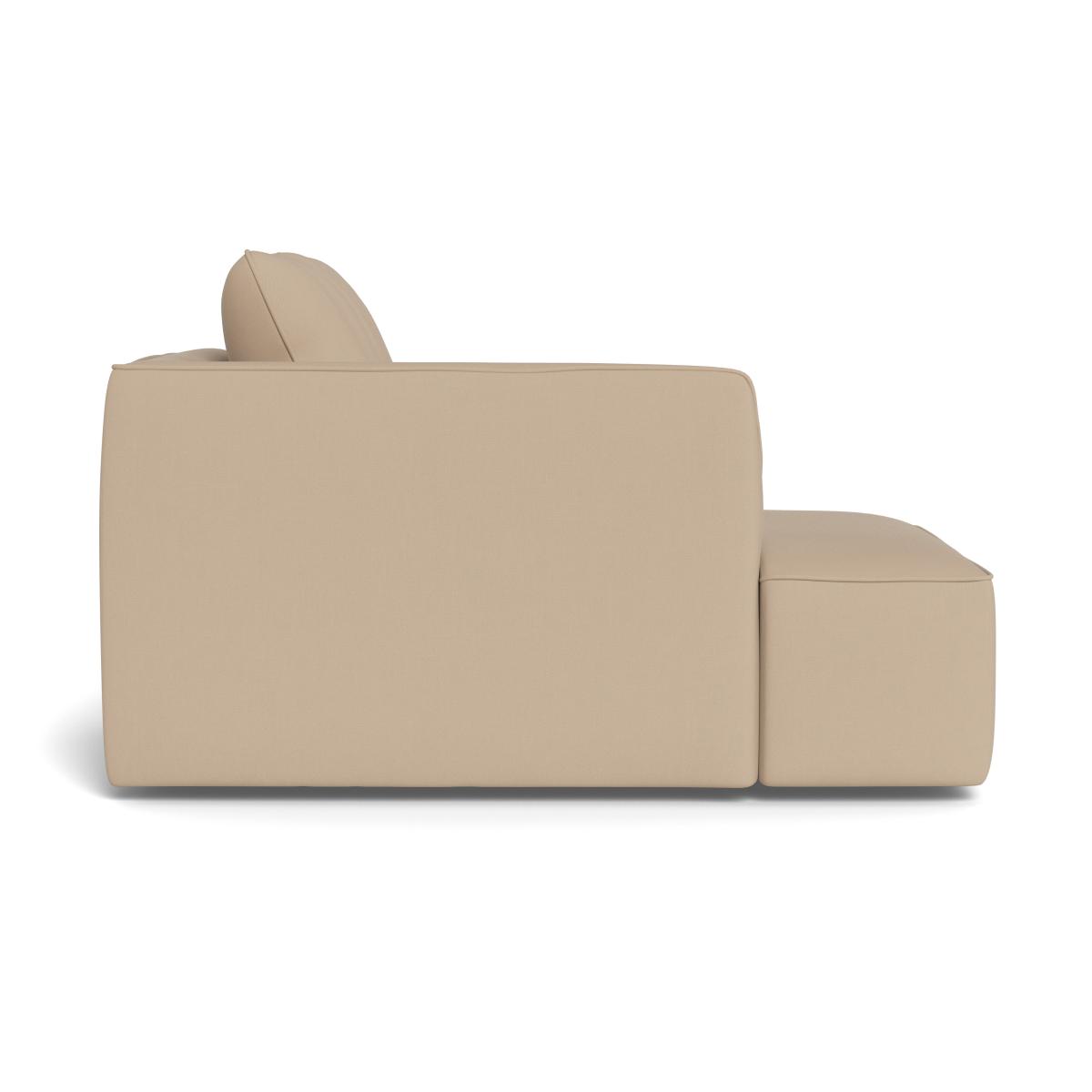 Heal's Morven Left Hand Facing Chaise Unit Capelo Linen-Cotton Bamboo Black Feet – image 3