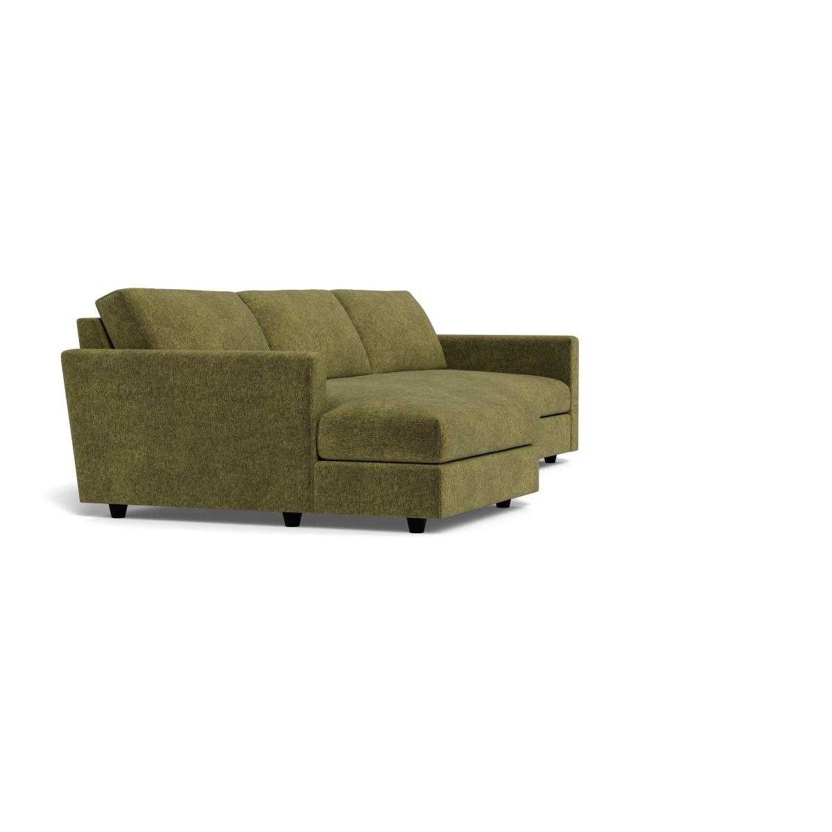 Heal's Nimbus II 4 Seater Corner Chaise LHF Boucle Velvet Wilder Black Feet – image 2