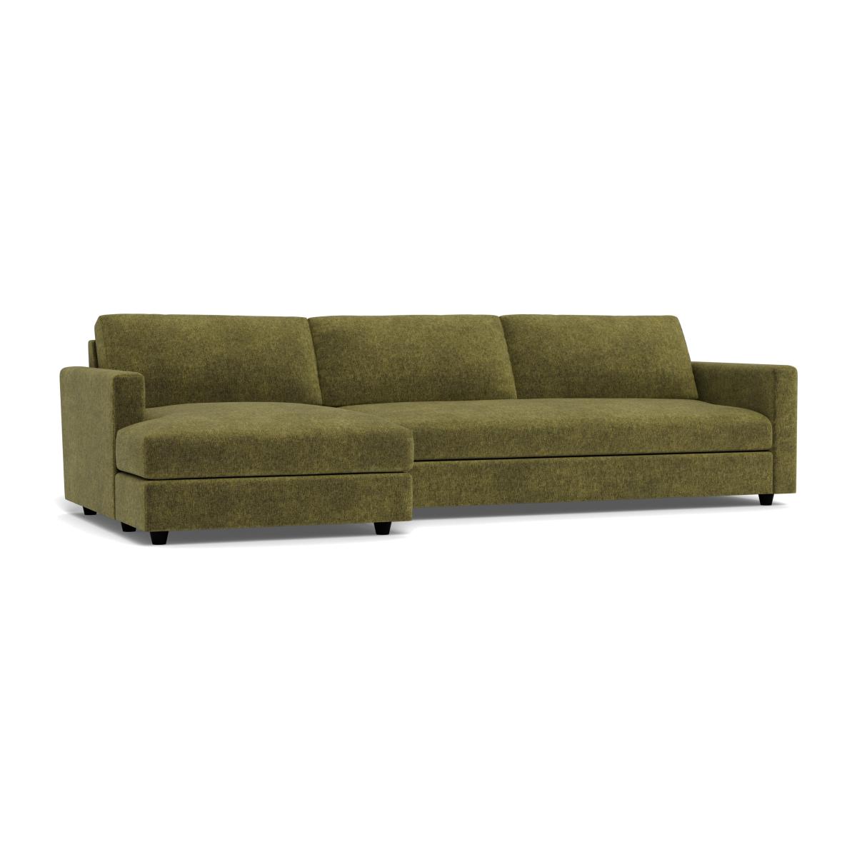 Heal's Nimbus II 4 Seater Corner Chaise LHF Boucle Velvet Wilder Black Feet – image 1