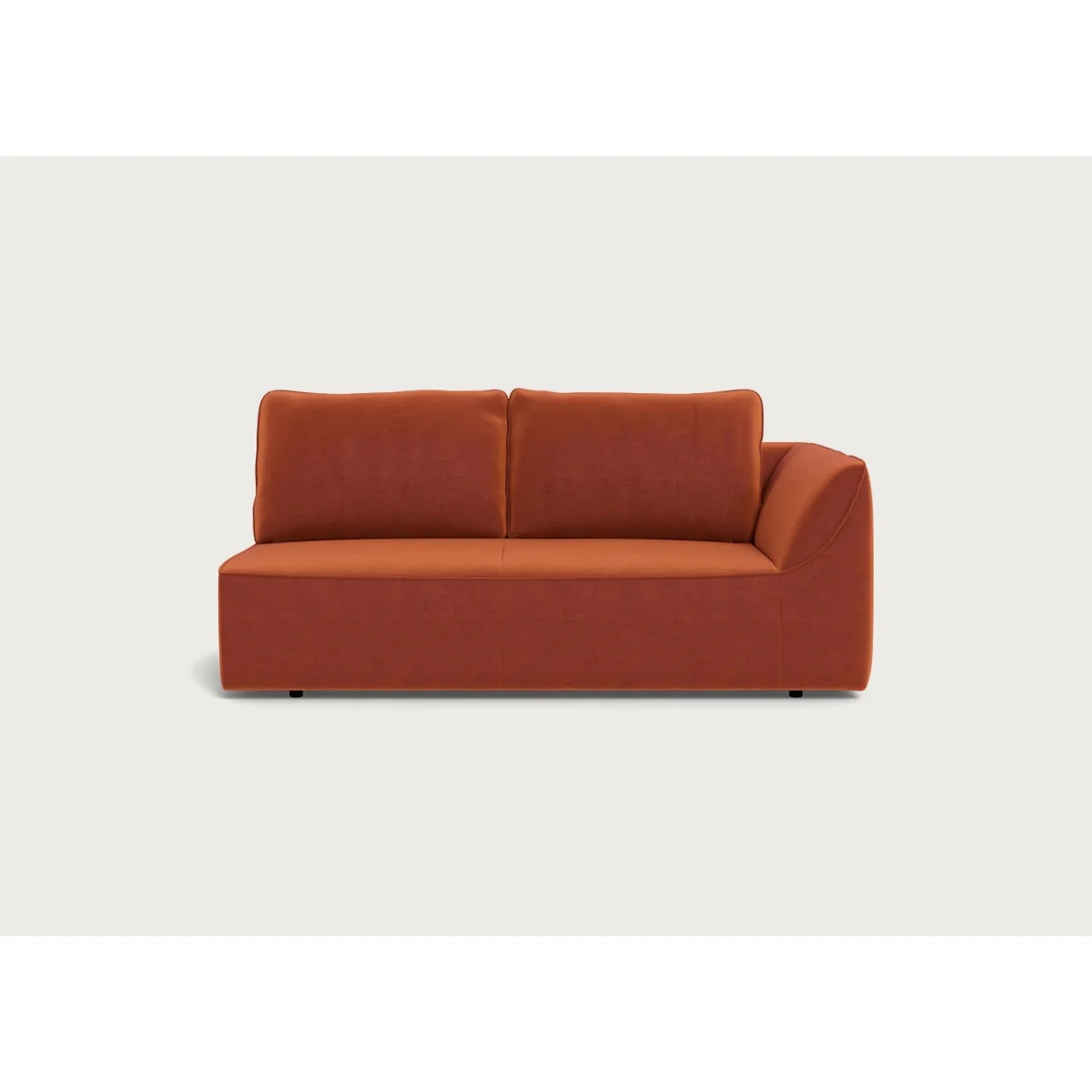 Heal's Morven Right Hand Facing 3 Seater Unit Melton Wool Red Oxide – image 6