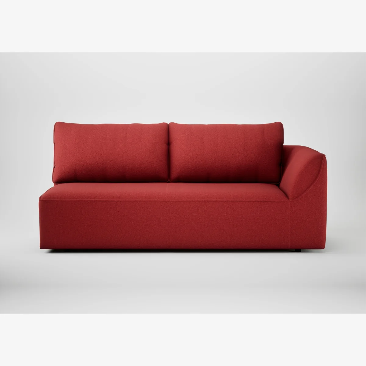 Heal's Morven Right Hand Facing 3 Seater Unit Melton Wool Red Oxide – image 1