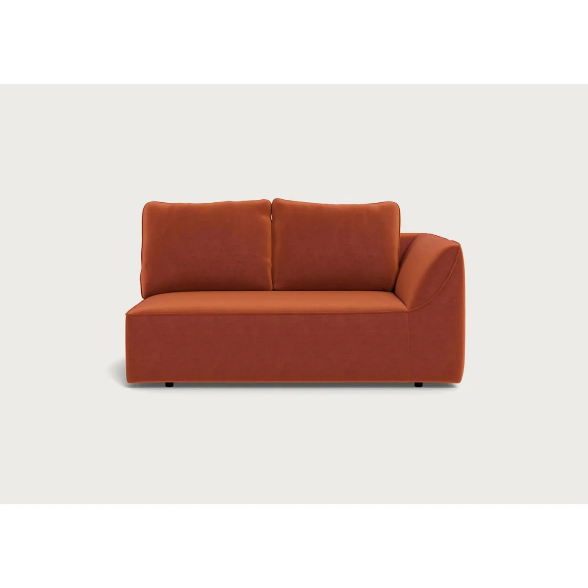 Heal's Morven Right Hand Facing 2 Seater Unit Melton Wool Red Oxide – image 7