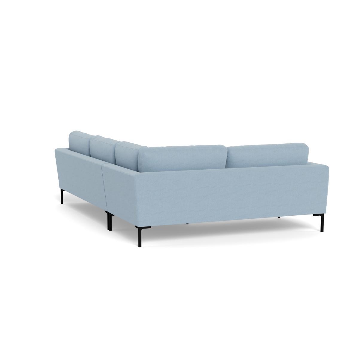 Heal's Eton Left Hand Facing Corner Sofa Capelo LinenCotton Sea Shanty Black Feet - Heal's UK Furniture – image 4