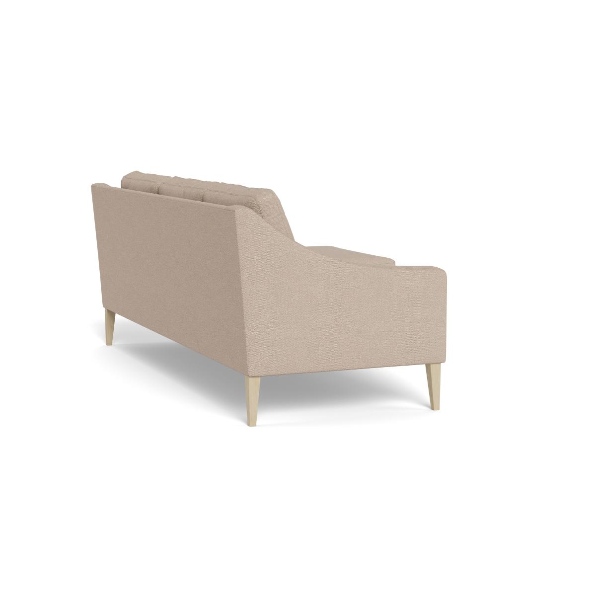Heal's Richmond Corner Chaise Sofa Boucle Tweed Pearl Natural Beech Feet – image 4