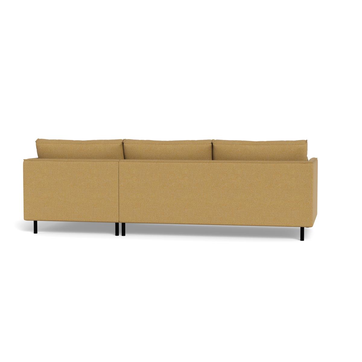 Heal's Tortona Right Hand Facing 4 Seater Corner Chaise Boucle Tweed Citrine Black Feet – image 5