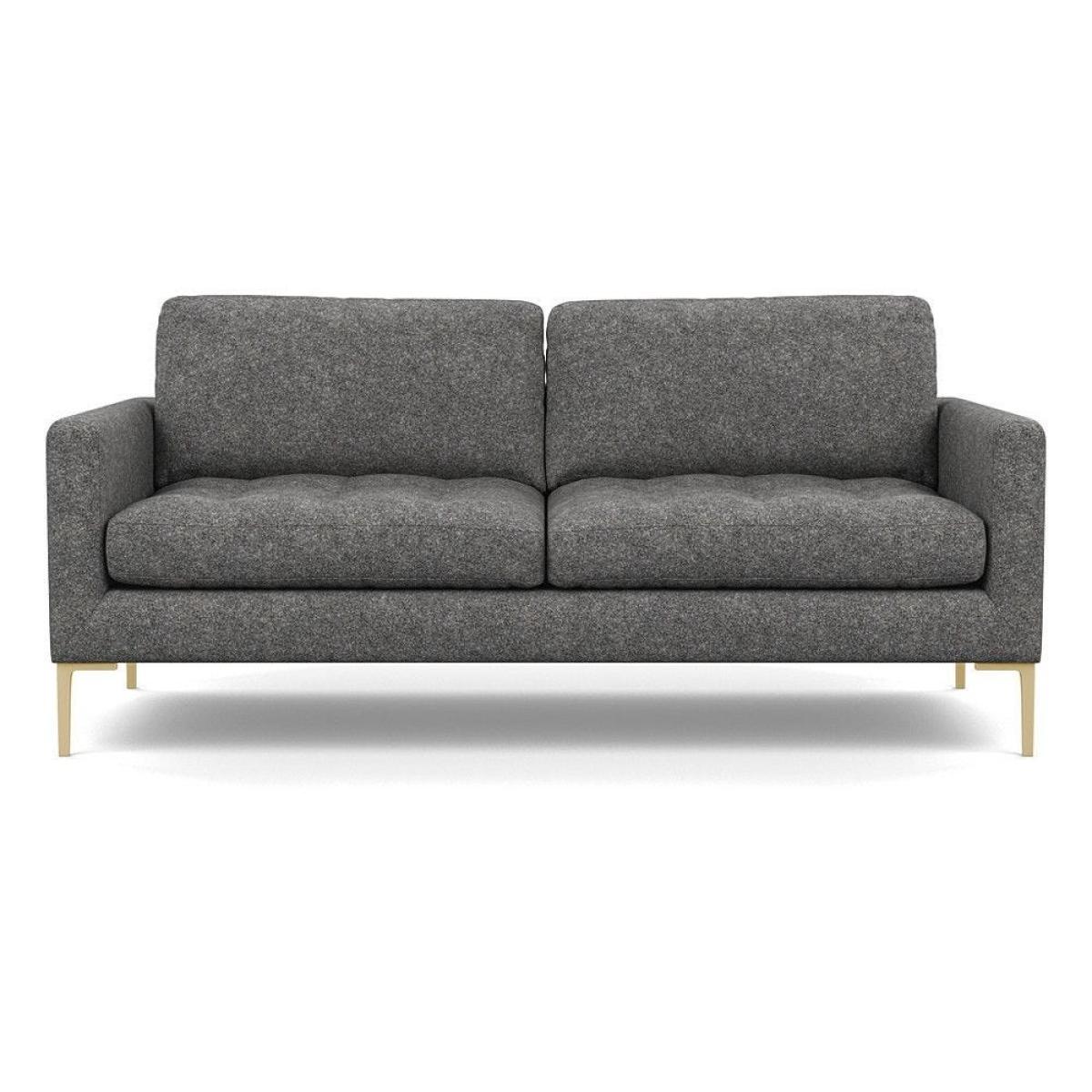 Heal's Eton Left Hand Facing Corner Sofa Broad Weave Tin Brass Feet - Heal's UK Furniture – image 89