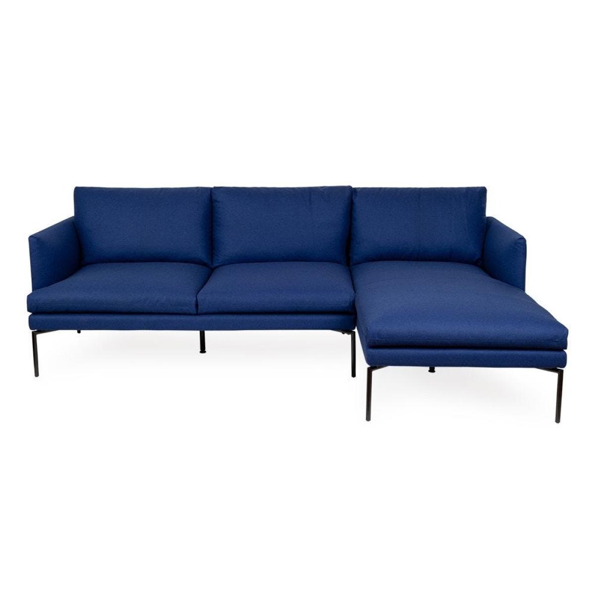Heal's Matera Right Hand Facing Chaise Sofa Loop Boucle Sky Black Feet – image 2
