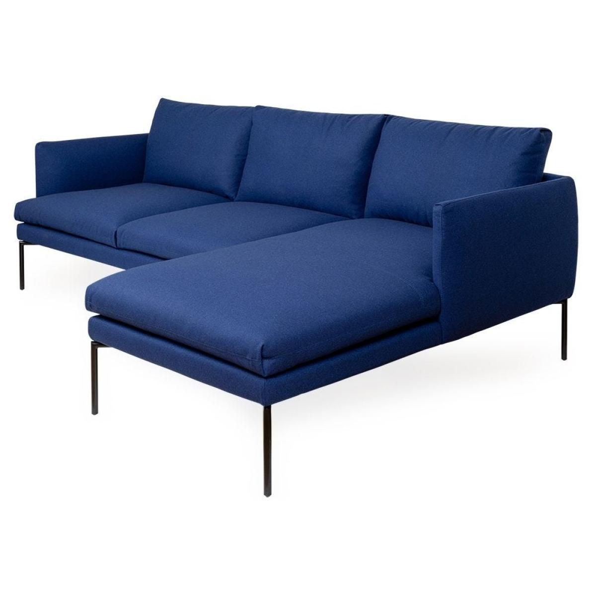 Heal's Matera Right Hand Facing Chaise Sofa Loop Boucle Sky Black Feet – image 3
