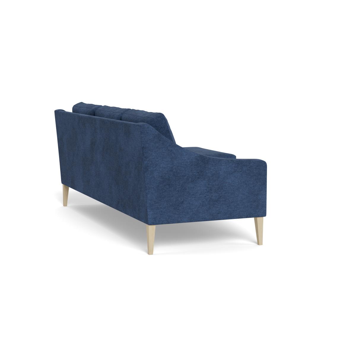 Heal's Richmond Corner Chaise Sofa Broad Weave Lagoon Black Feet – image 4