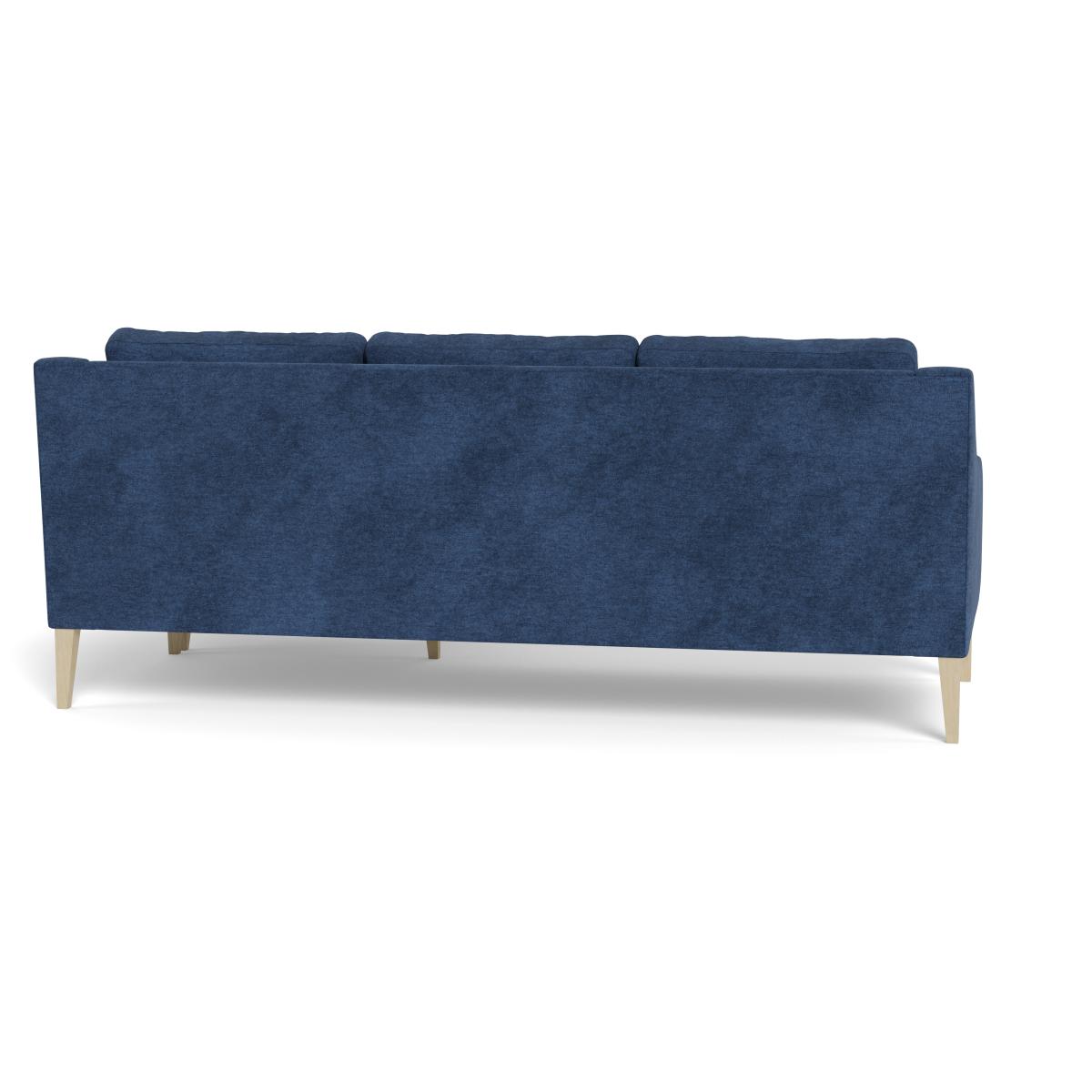 Heal's Richmond Corner Chaise Sofa Broad Weave Lagoon Black Feet – image 5