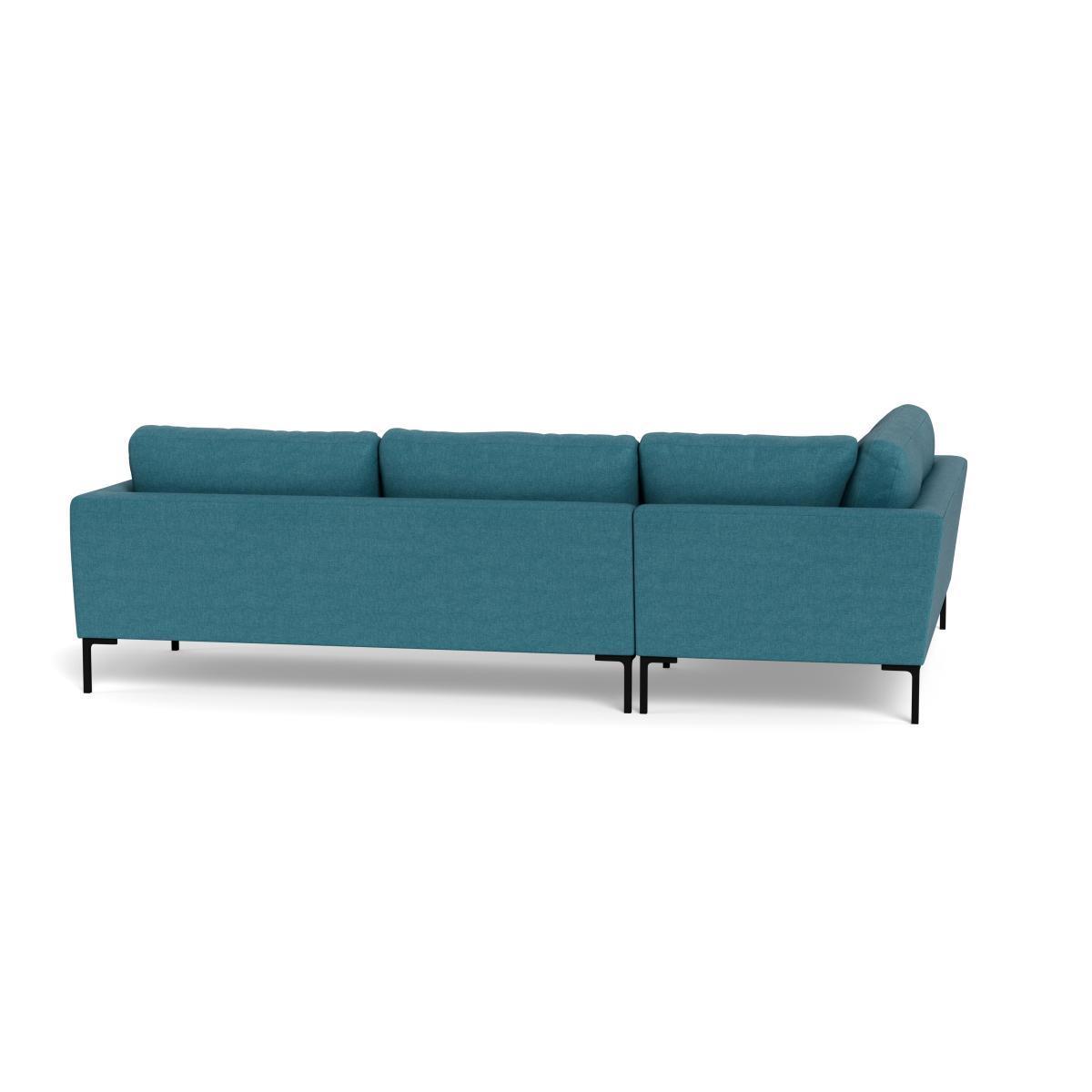 Heal's Eton Left Hand Facing Corner Sofa Brushed Cotton Cadet Brass Feet - Heal's UK Furniture – image 5