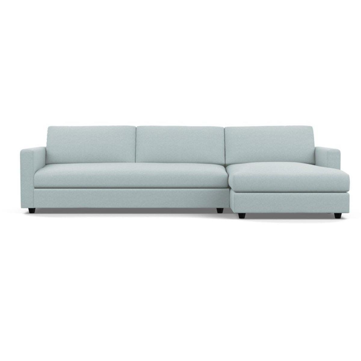 Heal's Nimbus II 4 Seater Corner Chaise RHF Brushed Cotton Cadet Black Feet - Heal's UK Furniture – image 14