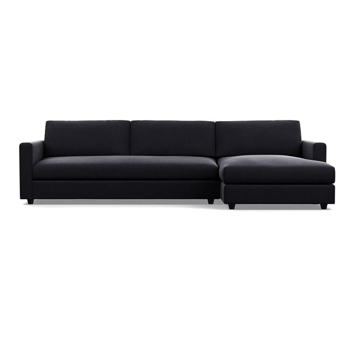 Heal's Nimbus II 4 Seater Corner Chaise RHF Brushed Cotton Cadet Black Feet - Heal's UK Furniture – image 20