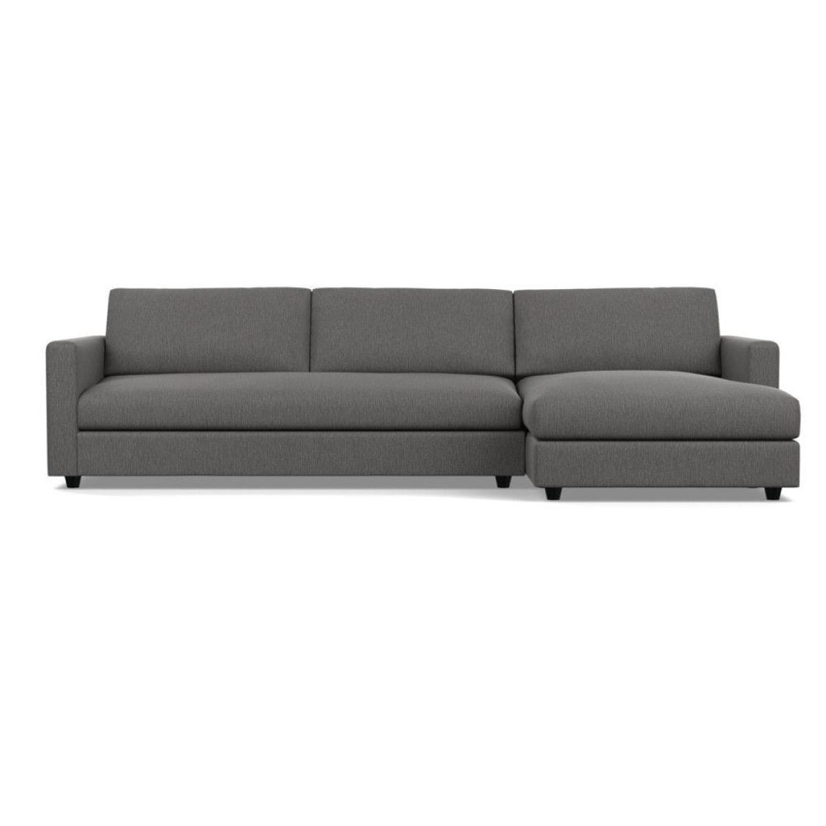 Heal's Nimbus II 4 Seater Corner Chaise RHF Brushed Cotton Cadet Black Feet - Heal's UK Furniture – image 26