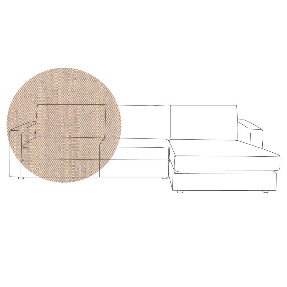 Heal's Nimbus II 4 Seater Corner Chaise RHF Brushed Cotton Cadet Black Feet - Heal's UK Furniture – image 4