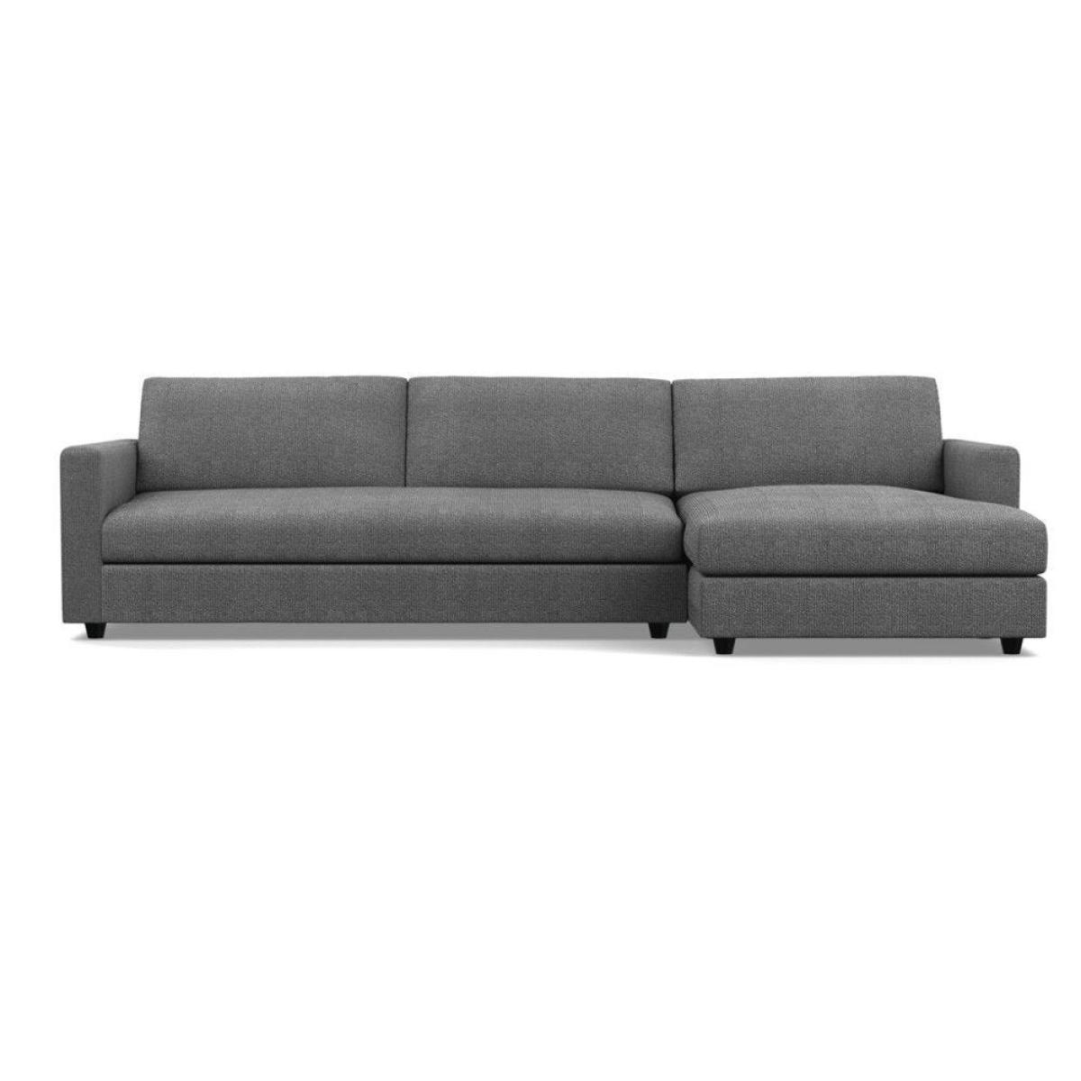 Heal's Nimbus II 4 Seater Corner Chaise RHF Brushed Cotton Cadet Black Feet - Heal's UK Furniture – image 31