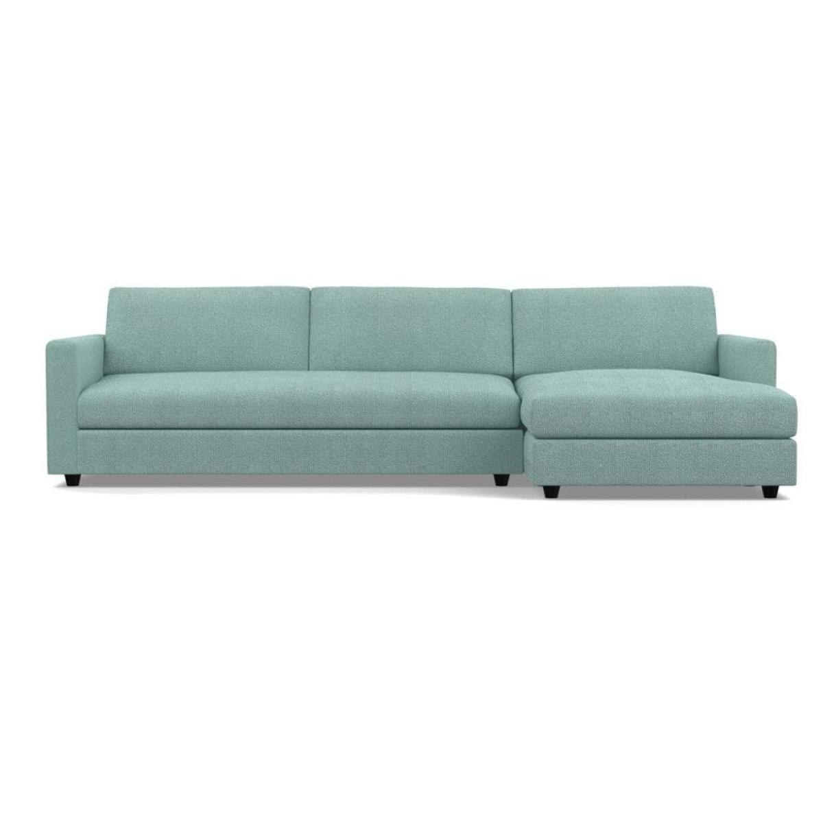 Heal's Nimbus II 4 Seater Corner Chaise RHF Brushed Cotton Cadet Black Feet - Heal's UK Furniture – image 35