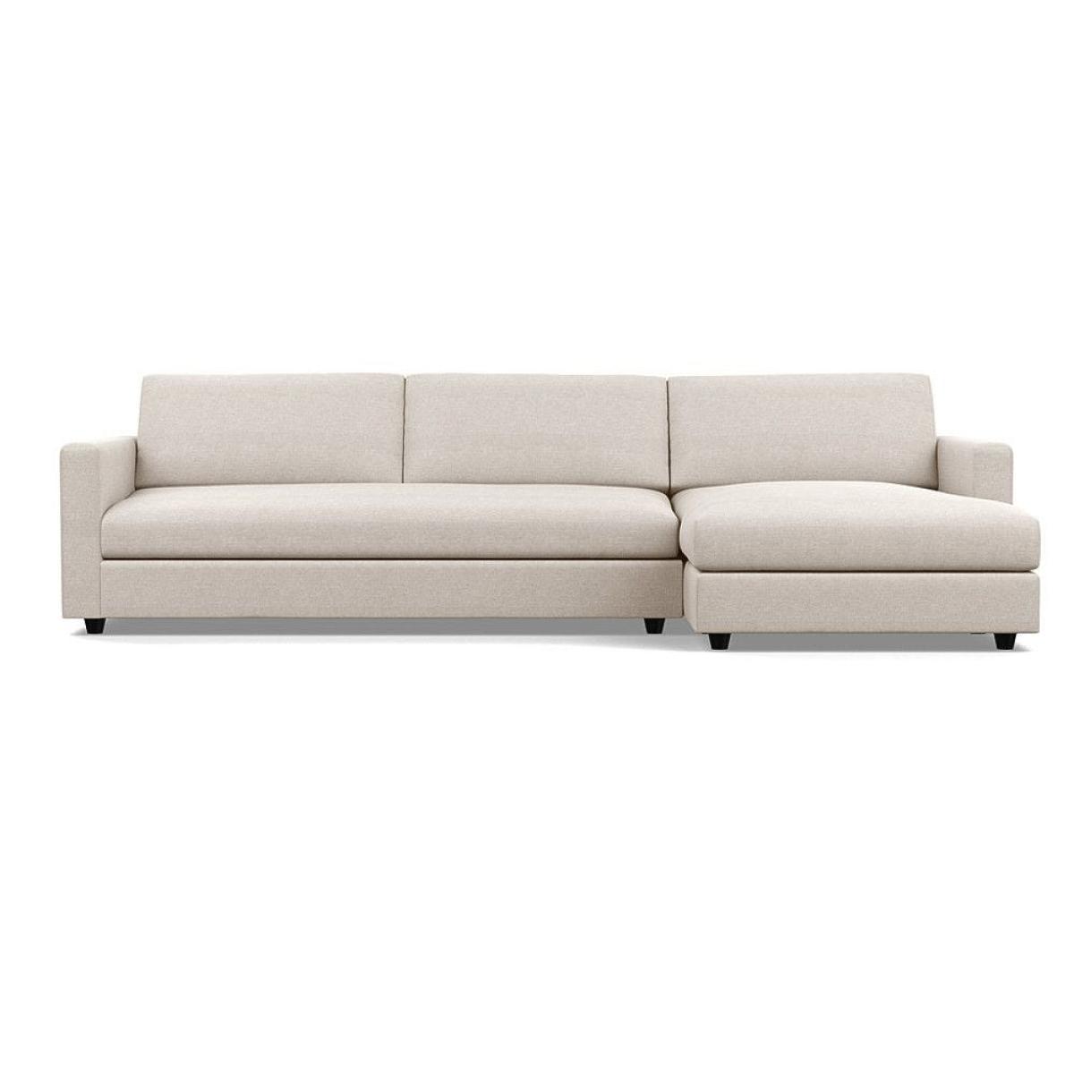 Heal's Nimbus II 4 Seater Corner Chaise RHF Brushed Cotton Cadet Black Feet - Heal's UK Furniture – image 42