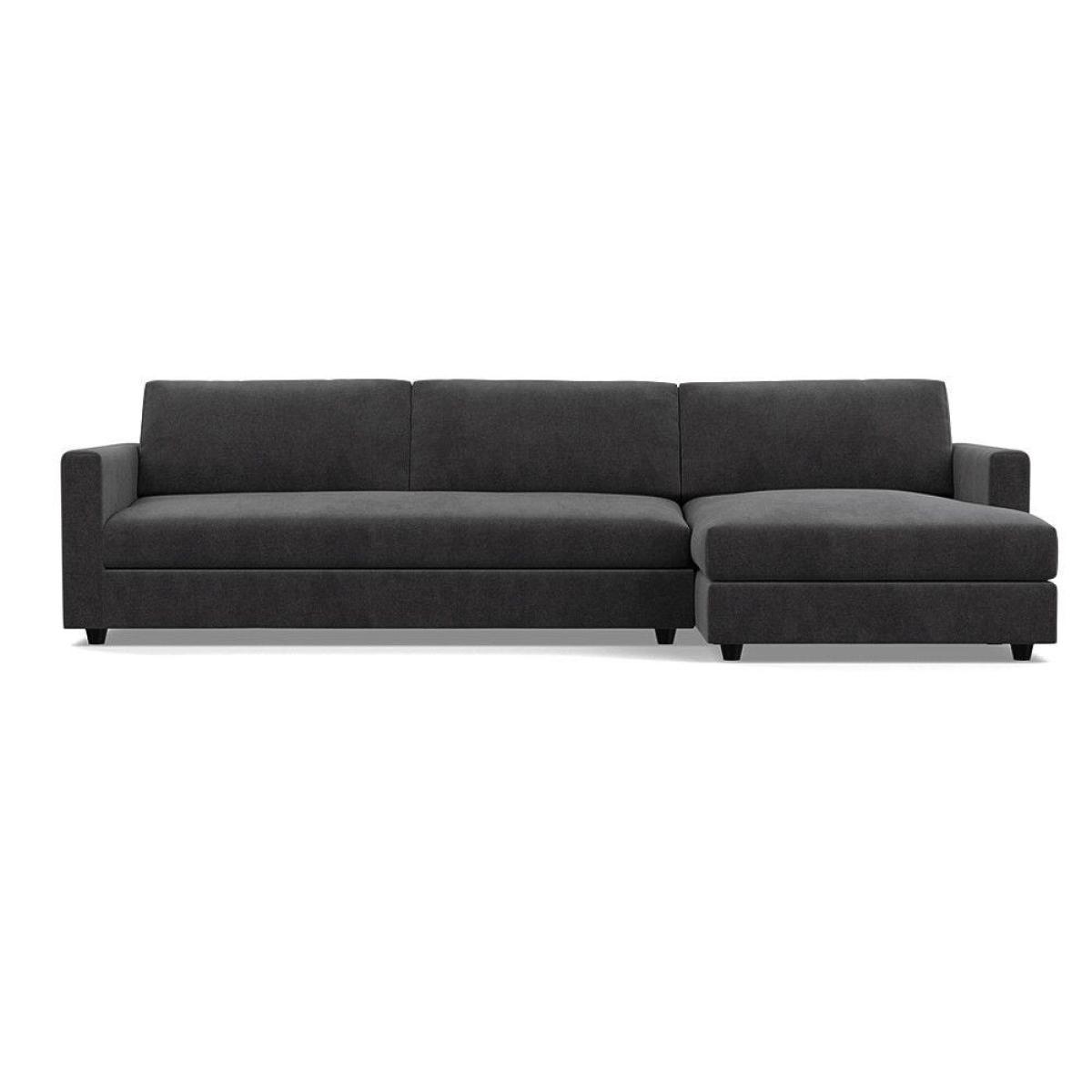 Heal's Nimbus II 4 Seater Corner Chaise RHF Brushed Cotton Cadet Black Feet - Heal's UK Furniture – image 47