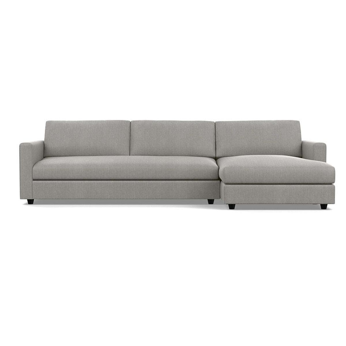 Heal's Nimbus II 4 Seater Corner Chaise RHF Brushed Cotton Cadet Black Feet - Heal's UK Furniture – image 49
