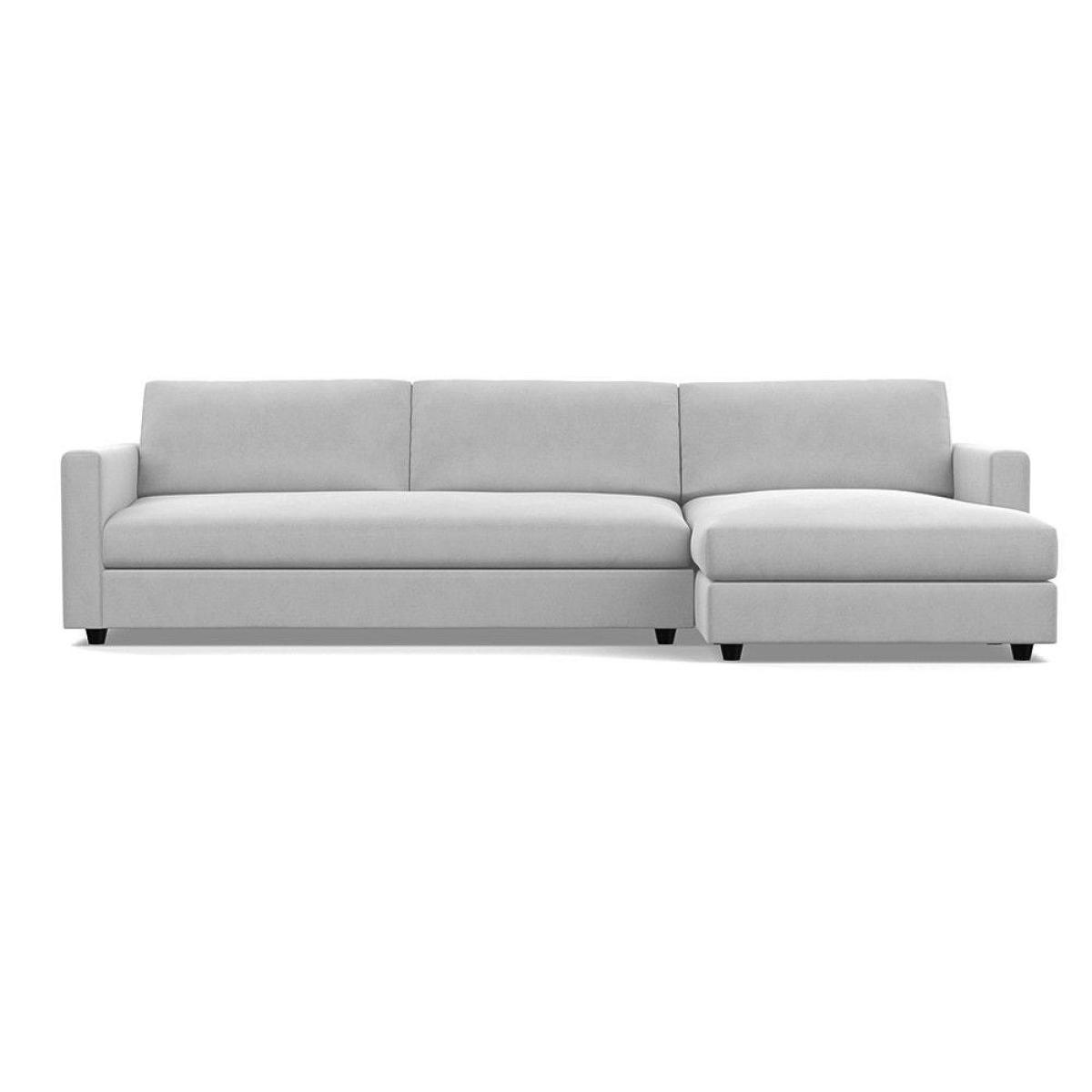 Heal's Nimbus II 4 Seater Corner Chaise RHF Brushed Cotton Cadet Black Feet - Heal's UK Furniture – image 10