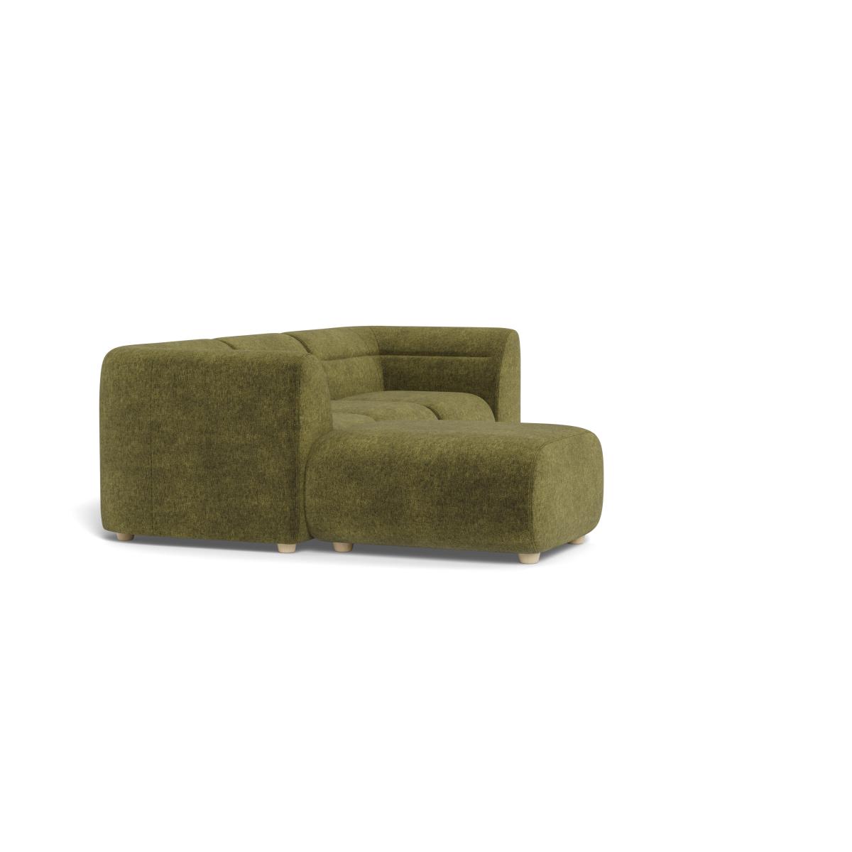 Heal's Lilli Left Hand Facing Compact Corner Sofa Boucle Velvet Wilder Natural Beech Feet – image 2