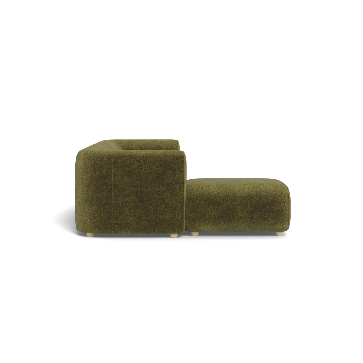 Heal's Lilli Left Hand Facing Compact Corner Sofa Boucle Velvet Wilder Natural Beech Feet – image 3