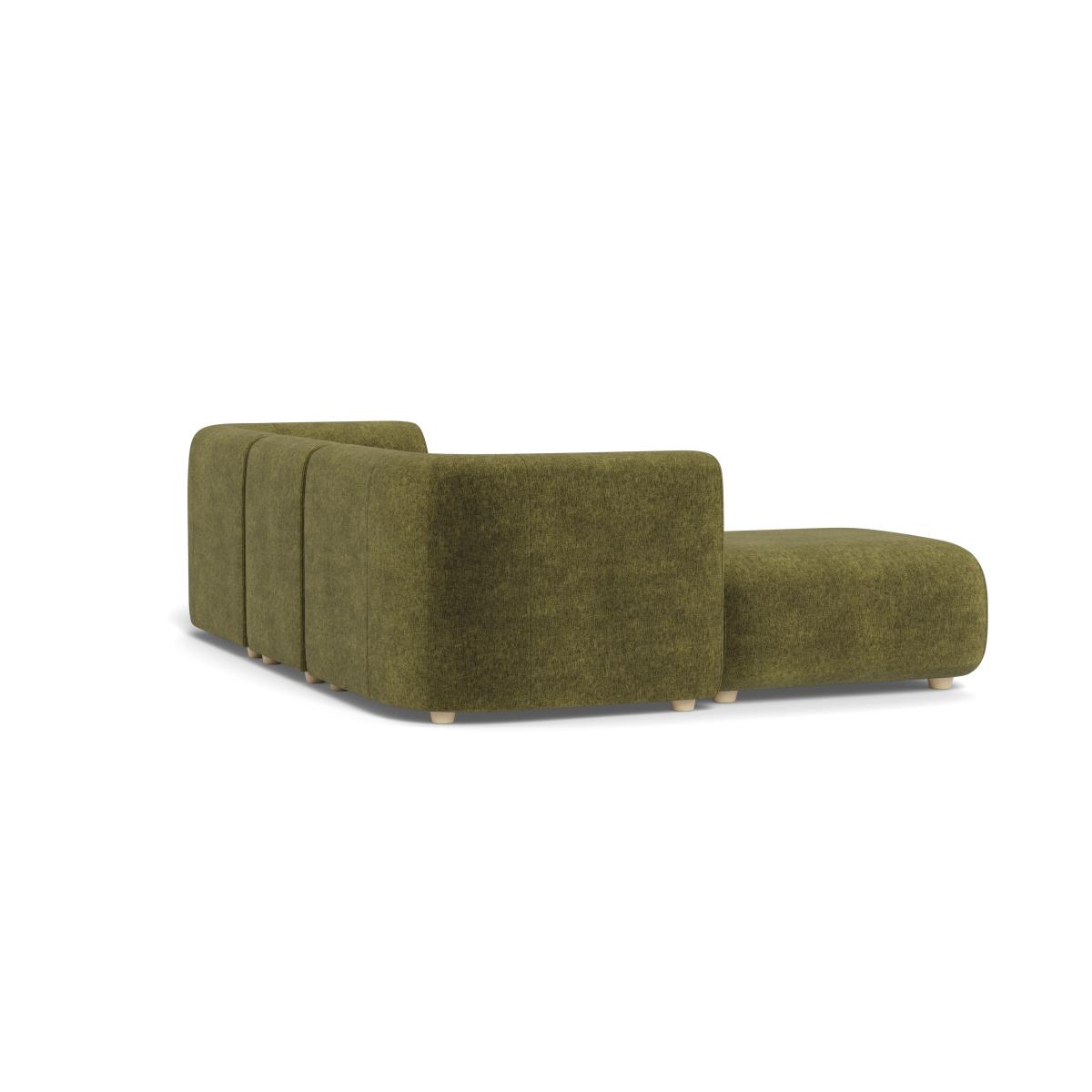 Heal's Lilli Left Hand Facing Compact Corner Sofa Boucle Velvet Wilder Natural Beech Feet – image 4