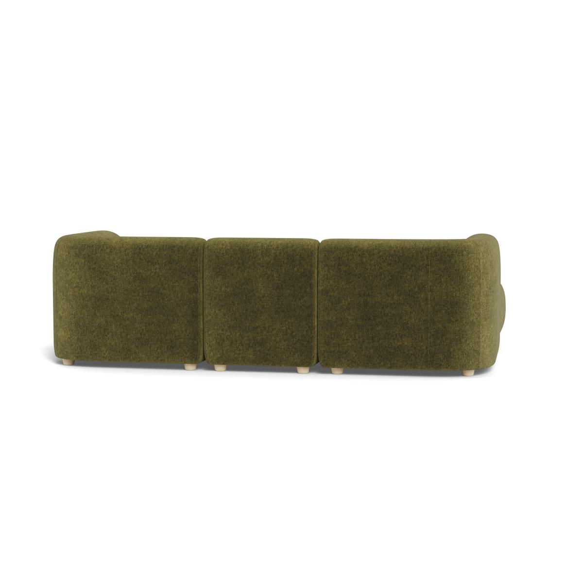 Heal's Lilli Left Hand Facing Compact Corner Sofa Boucle Velvet Wilder Natural Beech Feet – image 5