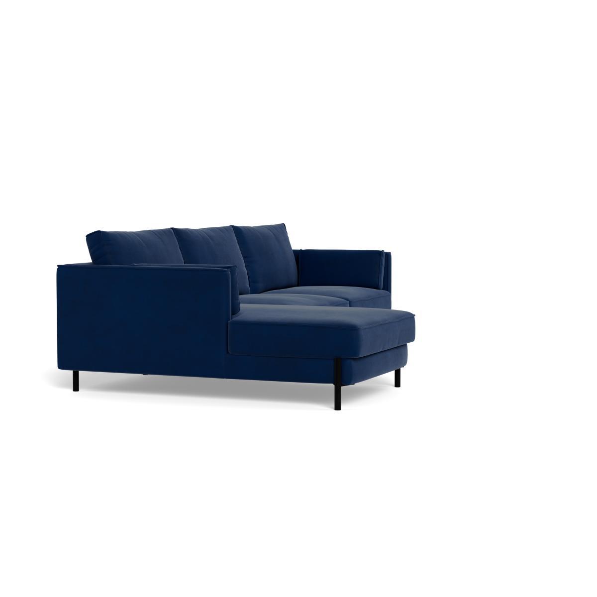 Heal's Tortona Left Hand Facing 4 Seater Corner Chaise Boucle Fern Black Feet - Heal's UK Furniture – image 2
