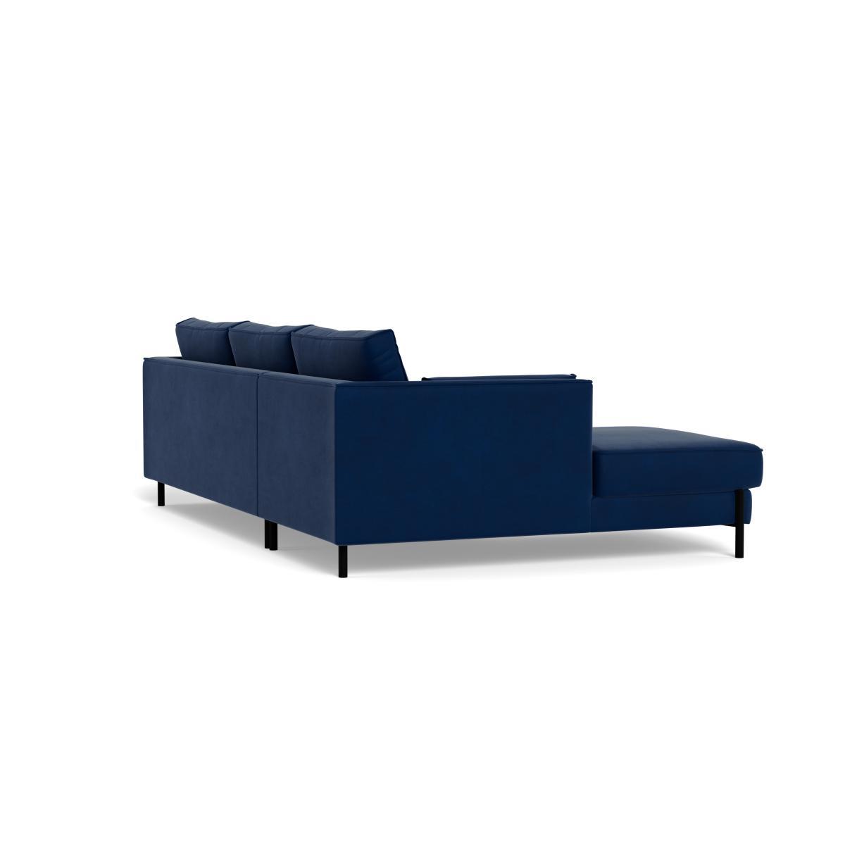 Heal's Tortona Left Hand Facing 4 Seater Corner Chaise Boucle Fern Black Feet - Heal's UK Furniture – image 4