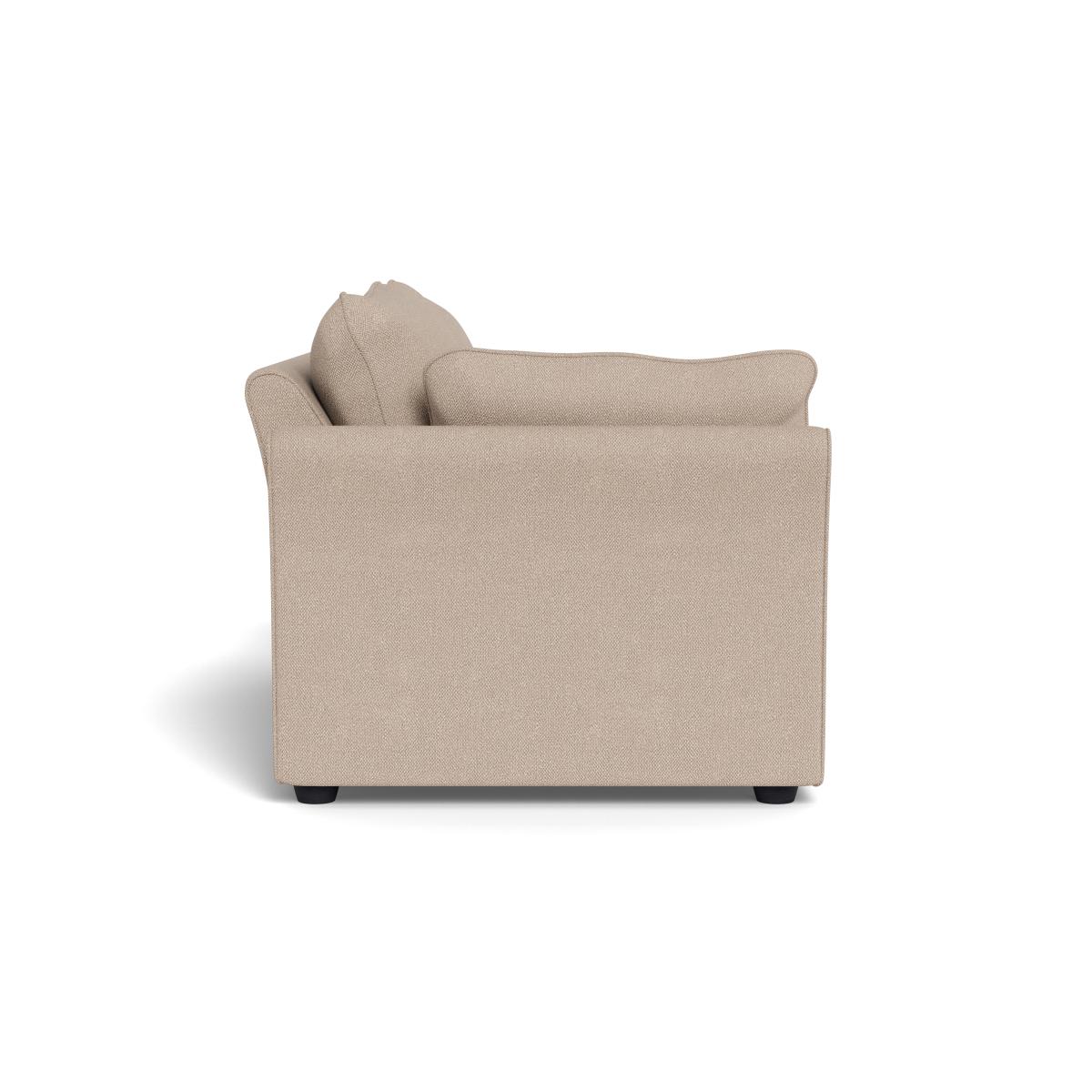 Heal's Tailor Medium Unit Left Hand Facing Boucle Tweed Pearl Natural Beech Feet – image 3