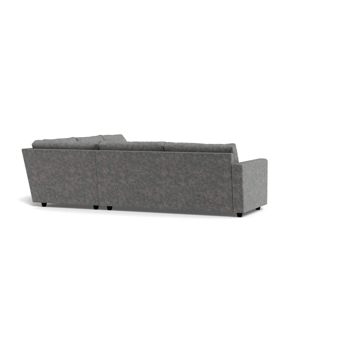 Heal's Nimbus II Full Corner Sofa Melton Wool Shale Black Feet – image 2