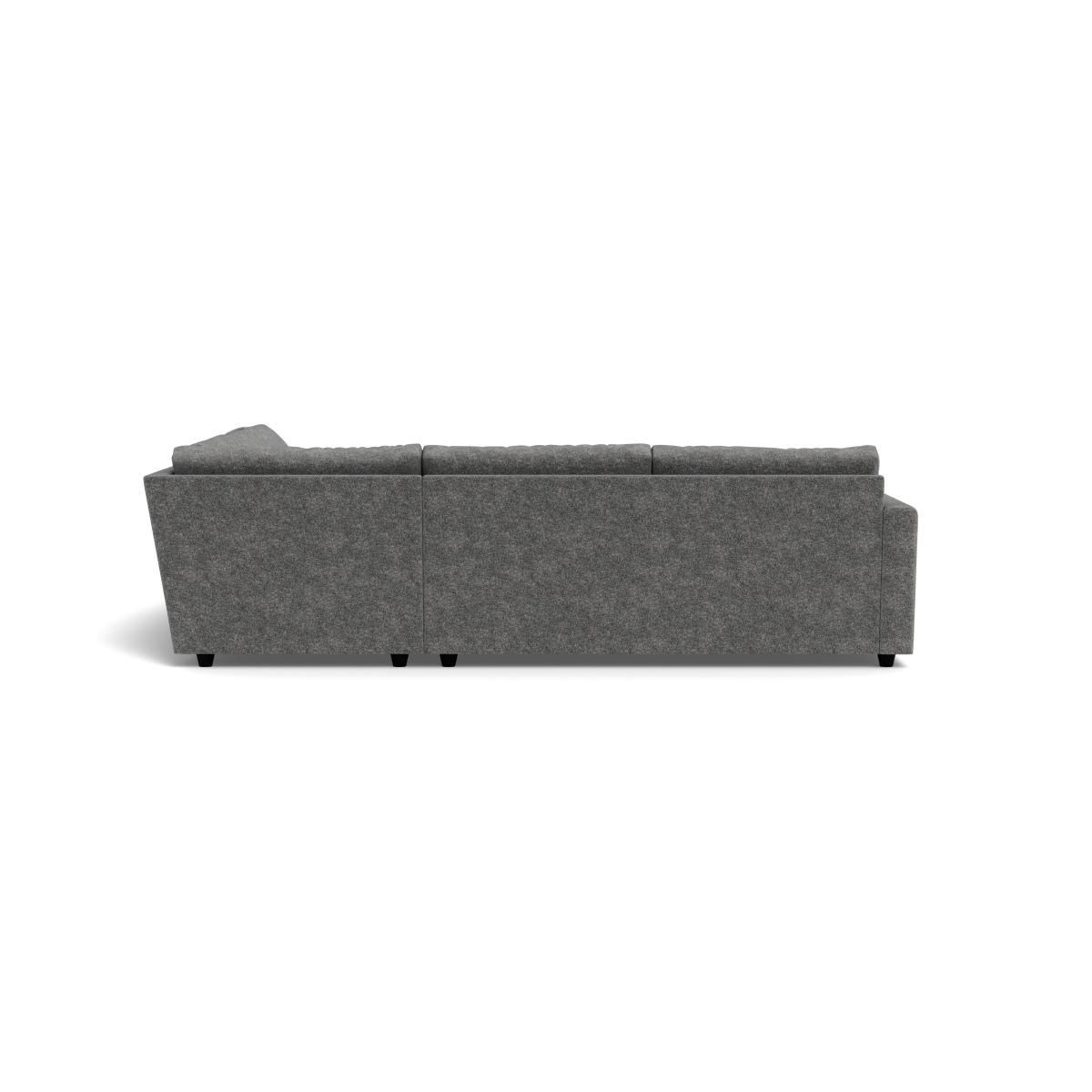 Heal's Nimbus II Full Corner Sofa Melton Wool Shale Black Feet – image 3