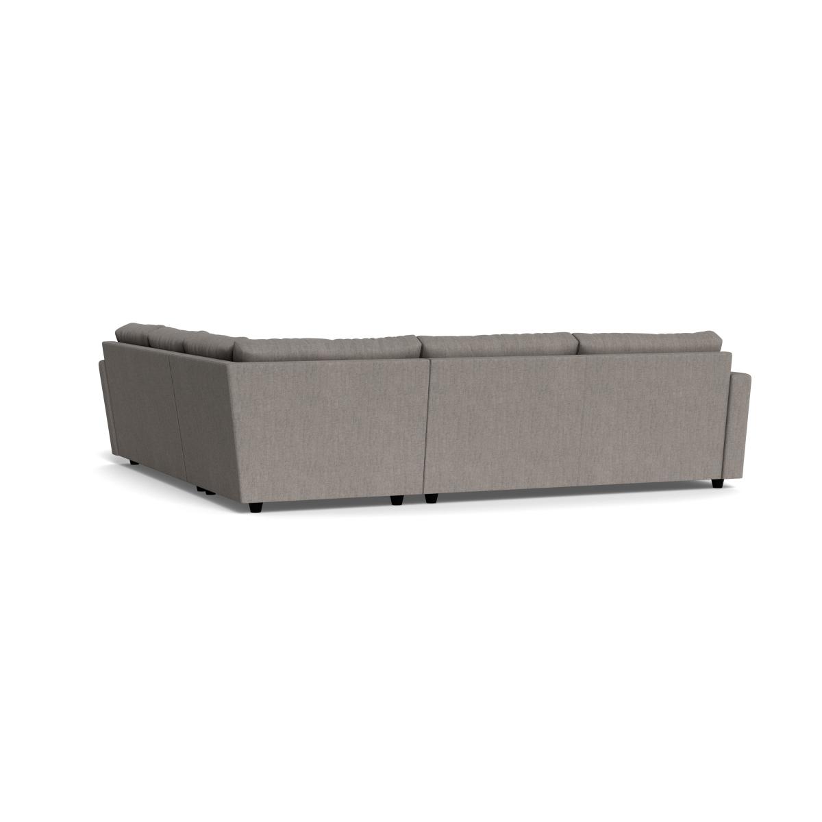 Heal's Nimbus II Large Corner Sofa Broad Weave Pebble – image 4