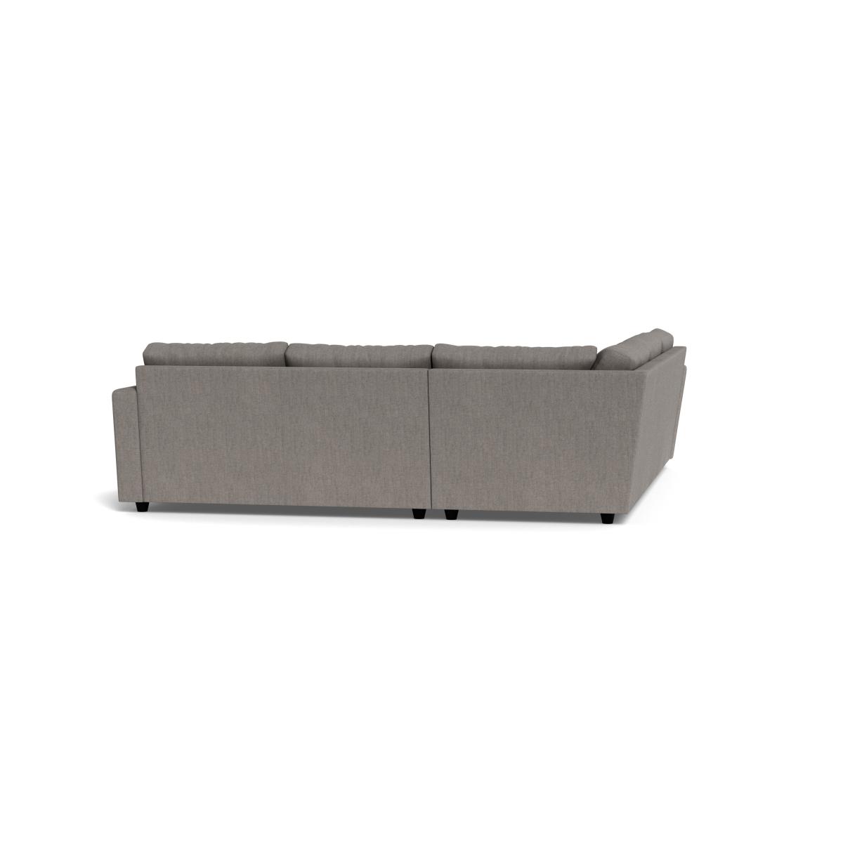Heal's Nimbus II Large Corner Sofa Broad Weave Pebble – image 5