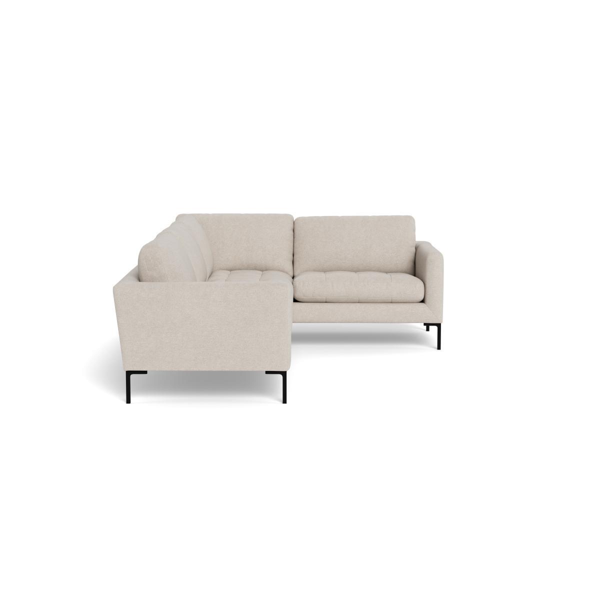 Heal's Eton Right Hand Facing Corner Sofa Texture Limestone Black Feet - Heal's UK Furniture – image 3