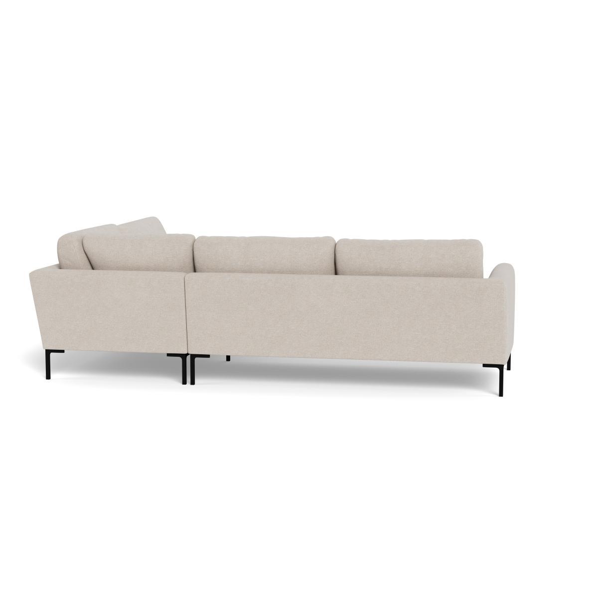 Heal's Eton Right Hand Facing Corner Sofa Texture Limestone Black Feet - Heal's UK Furniture – image 5
