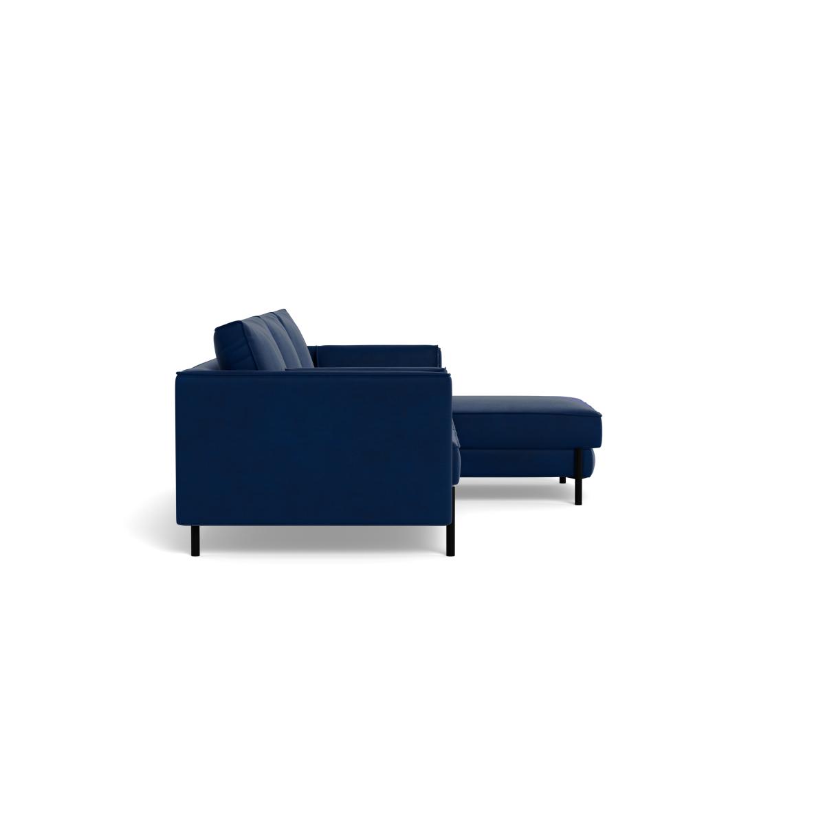 Heal's Tortona Right Hand Facing 4 Seater Corner Chaise Brushed Cotton Pewter Black Feet - Heal's UK Furniture – image 3