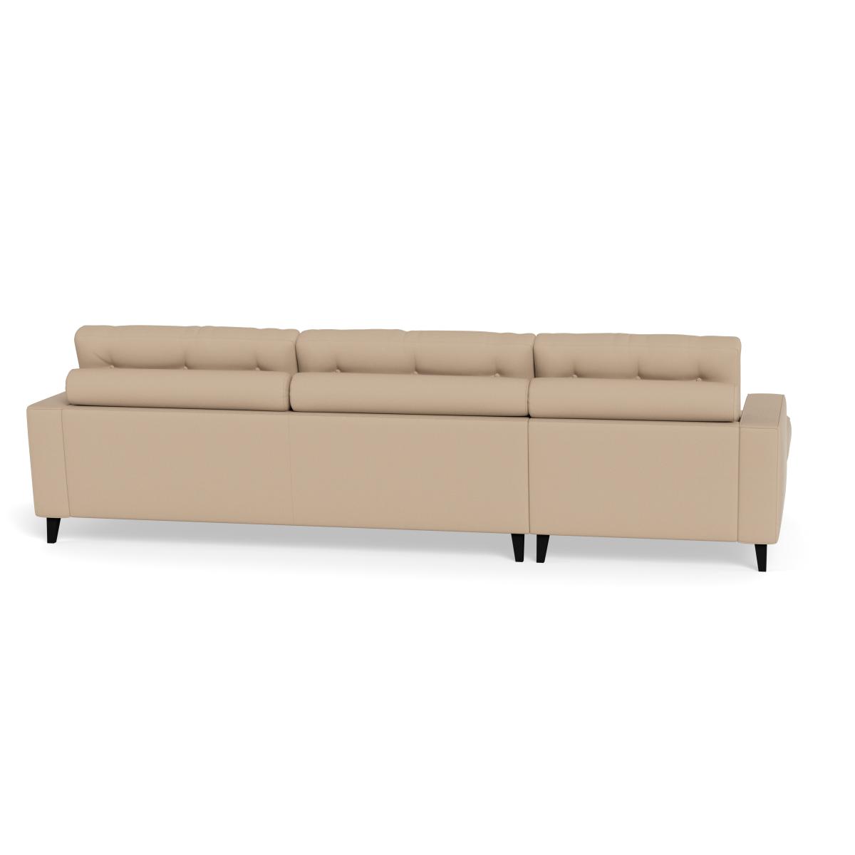 Heal's Mistral Left Hand Facing Corner Sofa Capelo Linen-Cotton Bamboo Natural Beech Feet – image 5