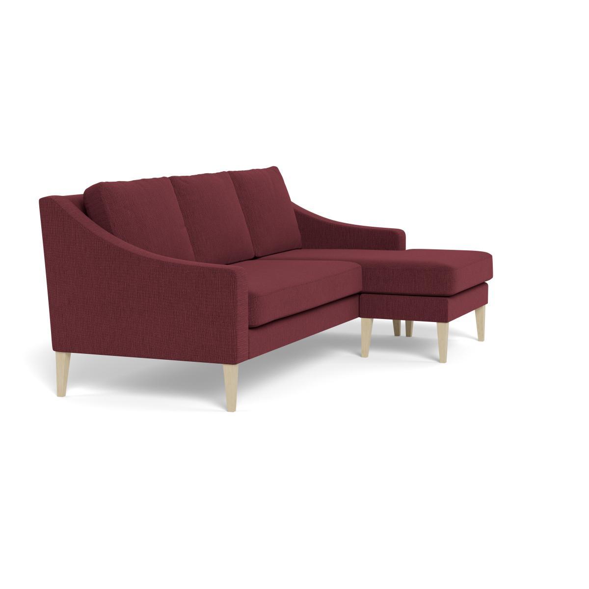Heal's Richmond Corner Chaise Sofa Smart Linen Mix Maroon Tinted Ash - Heal's UK Furniture – image 2