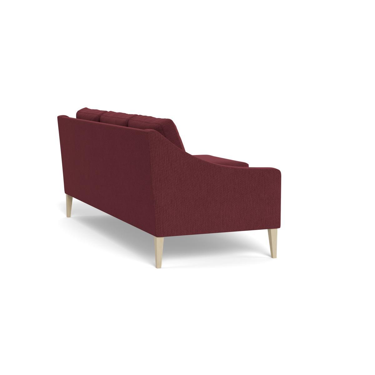 Heal's Richmond Corner Chaise Sofa Smart Linen Mix Maroon Tinted Ash - Heal's UK Furniture – image 4