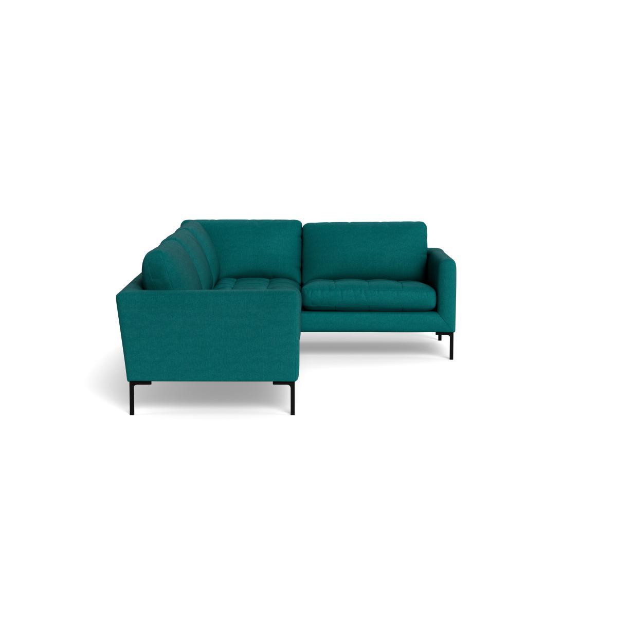 Heal's Eton Right Hand Facing Corner Sofa Brushed Cotton Pine Black Feet - Heal's UK Furniture – image 3