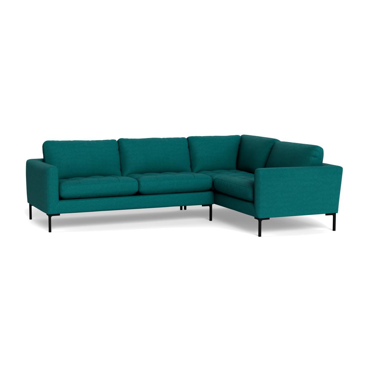 Heal's Eton Right Hand Facing Corner Sofa Brushed Cotton Pine Black Feet - Heal's UK Furniture – image 1