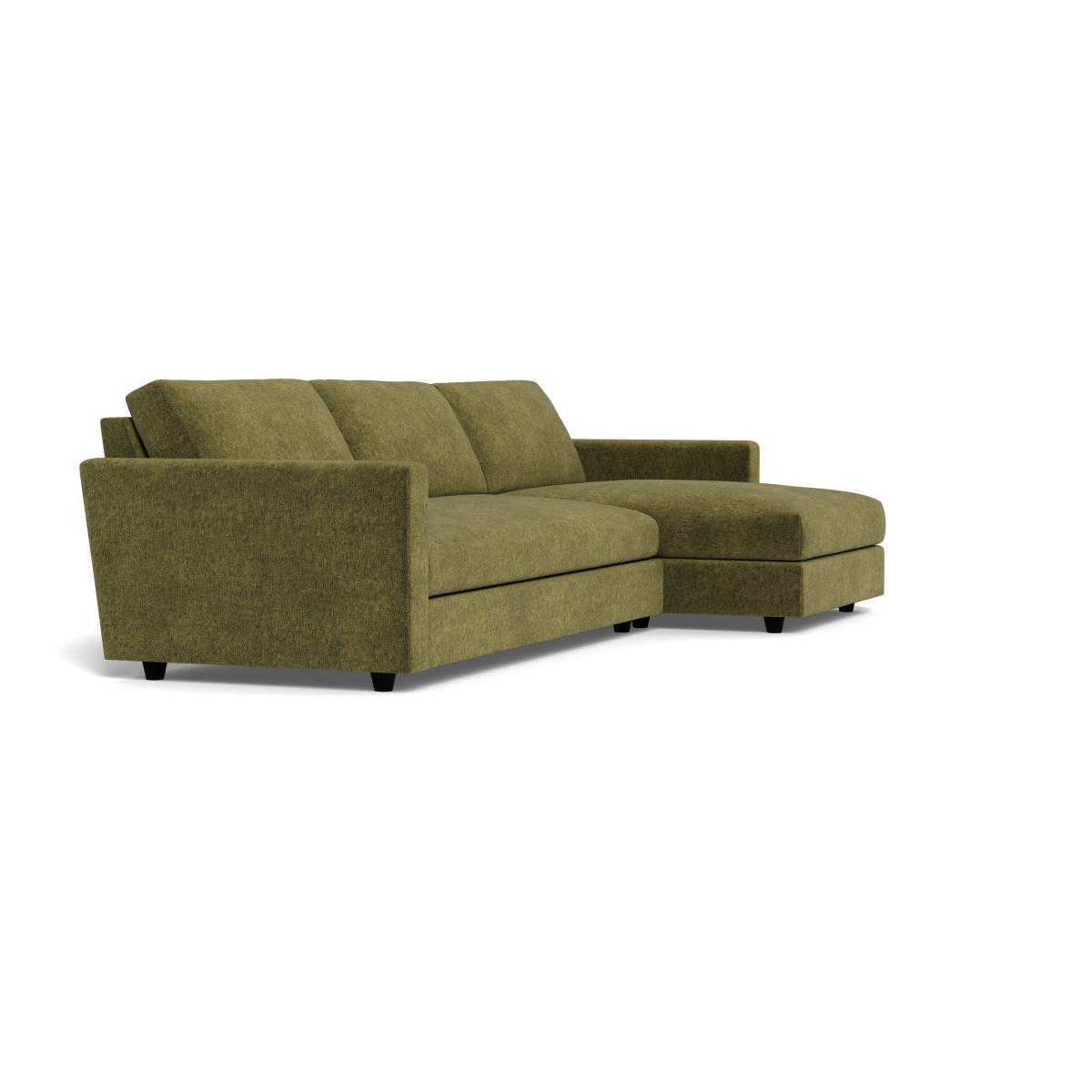 Heal's Nimbus II 4 Str Corner Chaise RHF Boucle Velvet Wilder Black Feet – image 2