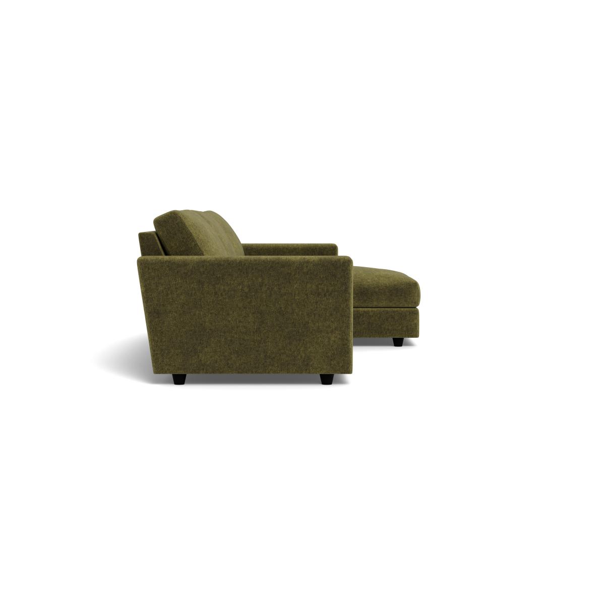 Heal's Nimbus II 4 Str Corner Chaise RHF Boucle Velvet Wilder Black Feet – image 3